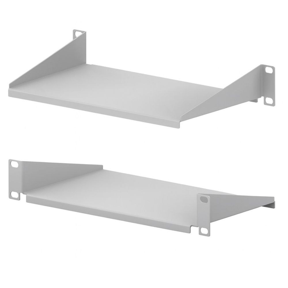 5bites Полка консольная CS205-300G для сетевого шкафа D=300 / 254*150*1U / 10" / GREY