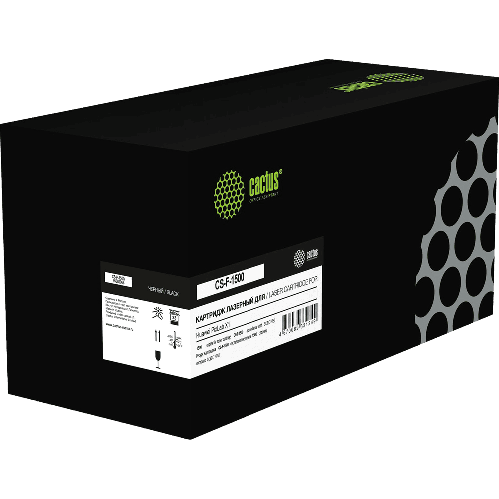 Картридж лазерный Cactus CS-F-1500 55080066 черный (1500стр.) для Huawei PixLab X1