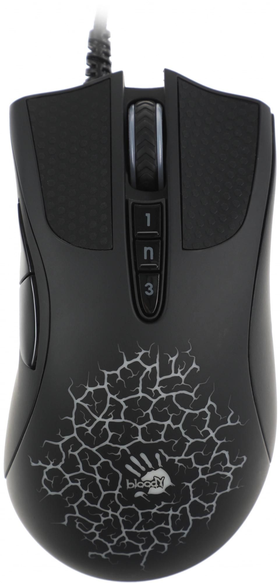 Мышь A4Tech Bloody A90 черный оптическая 6200dpi USB 8but