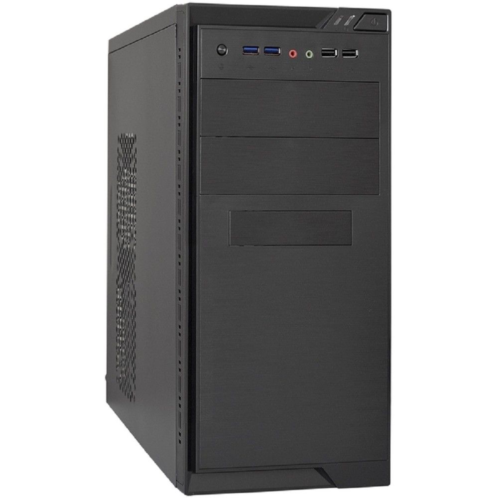 Exegate EX283239RUS Корпус Minitower ExeGate MA-372UX Black, mATX <UN600, 120mm> 2*USB+2*USB3.0, Audio