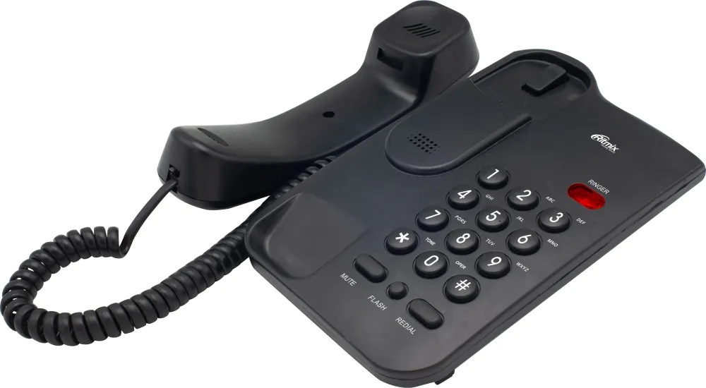 Телефон проводной Ritmix RT-311 черный