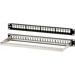 Патч-панель наборная Hyperline PPBL3-19-24-SH-RM 19" 1U 24xRJ45 UTP
