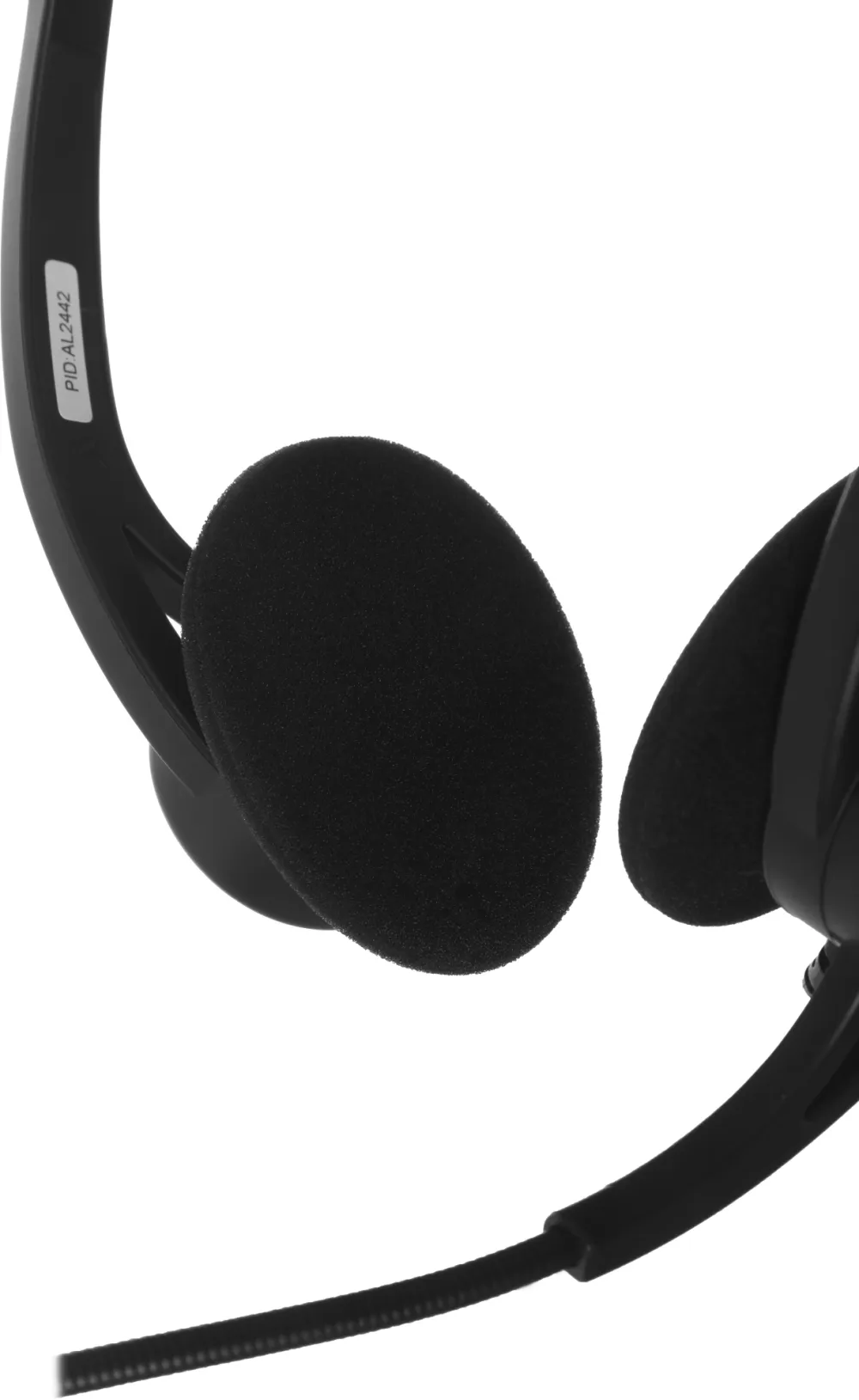 Гарнитура Logitech PC960 |981-000100| черная, USB, поворотный микрофон, пульт управления на кабеле, |981-000100| кабель 2.4м