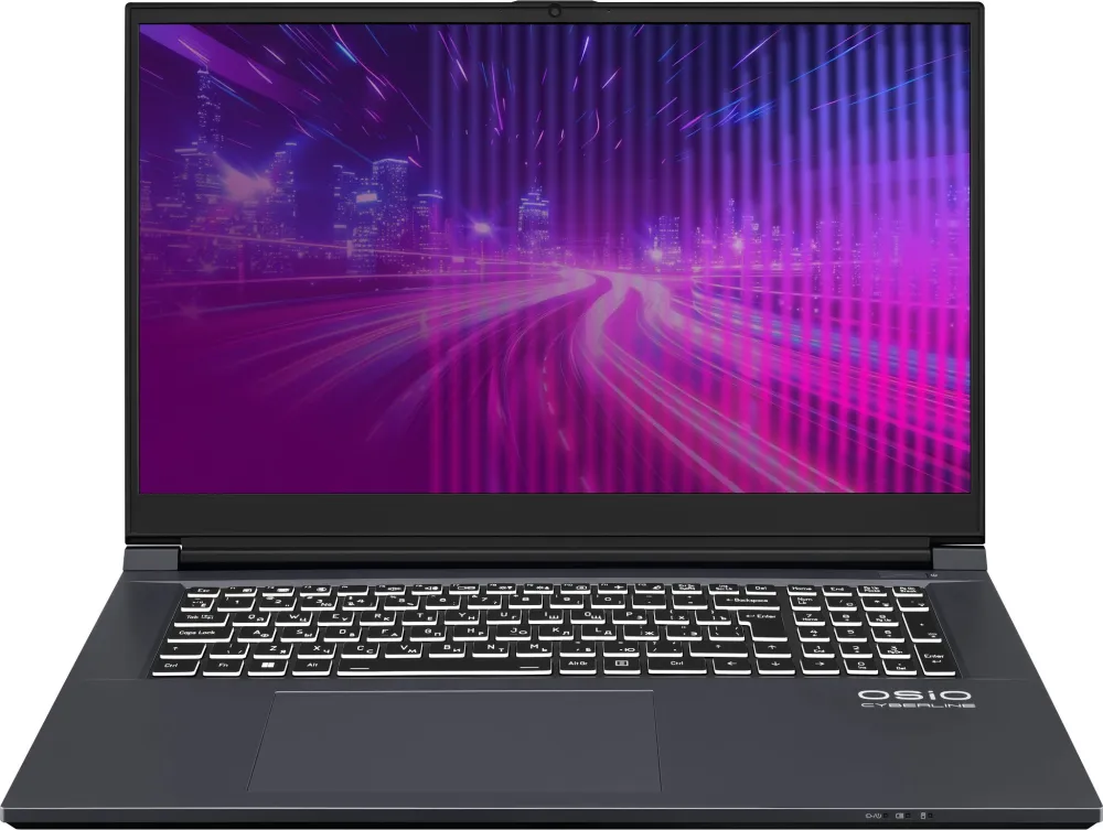 Ноутбук Osio CyberLine C170i-001 Core i5 12600H 16Gb SSD512Gb NVIDIA RTX RTX 3050 6Gb 17.3" IPS FHD (1920x1080) без ОС dk.grey WiFi BT Cam 3410mAh