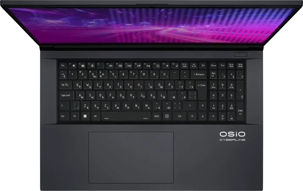 Ноутбук Osio CyberLine C170i-001 Core i5 12600H 16Gb SSD512Gb NVIDIA RTX RTX 3050 6Gb 17.3" IPS FHD (1920x1080) без ОС dk.grey WiFi BT Cam 3410mAh