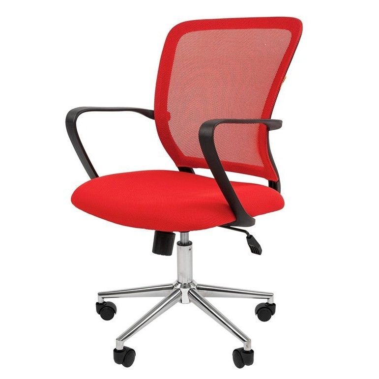Офисное кресло Chairman 698 Россия TW-69 красный хром new (7077477)