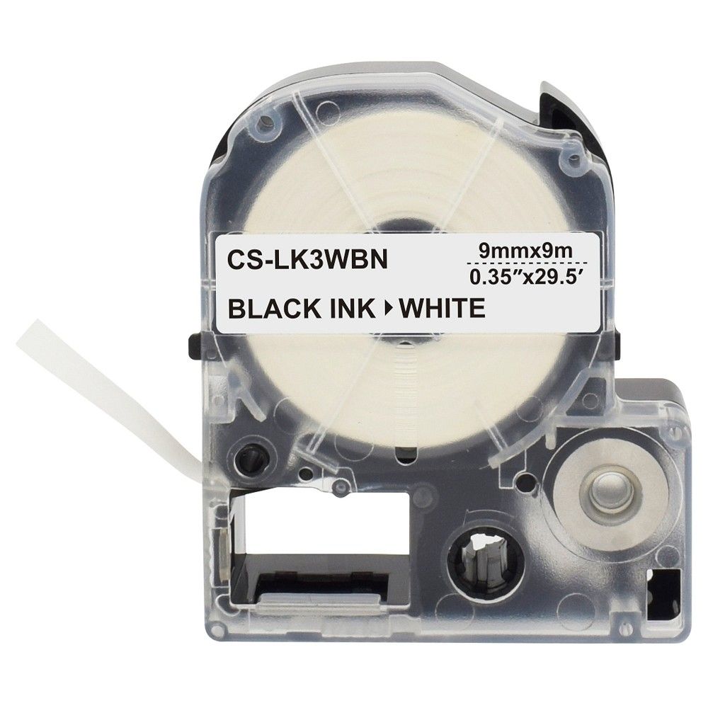 Картридж ленточный Cactus CS-LK3WBN LK-3WBN черный на белом 9x9 для Epson LW300/LW400/LW700/LW600P/LW1000P/K400/Z700/Z900
