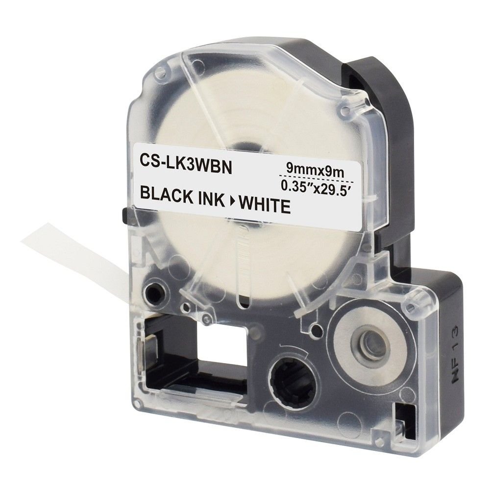 Картридж ленточный Cactus CS-LK3WBN LK-3WBN черный на белом 9x9 для Epson LW300/LW400/LW700/LW600P/LW1000P/K400/Z700/Z900