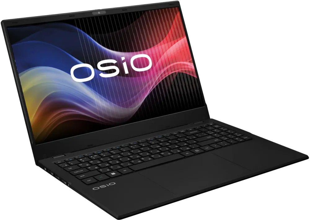 Ноутбук Osio BaseLine B150i-009b N-series N200 8Gb SSD512Gb Intel UHD Graphics 15.6" IPS FHD (1920x1080) без ОС black WiFi BT Cam 5000mAh