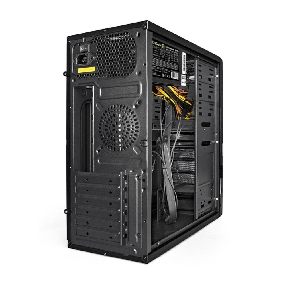 Exegate EX278400RUS Корпус Miditower Exegate XP-329S Black, ATX, <XP600, Black,120mm>, 2*USB, Audio
