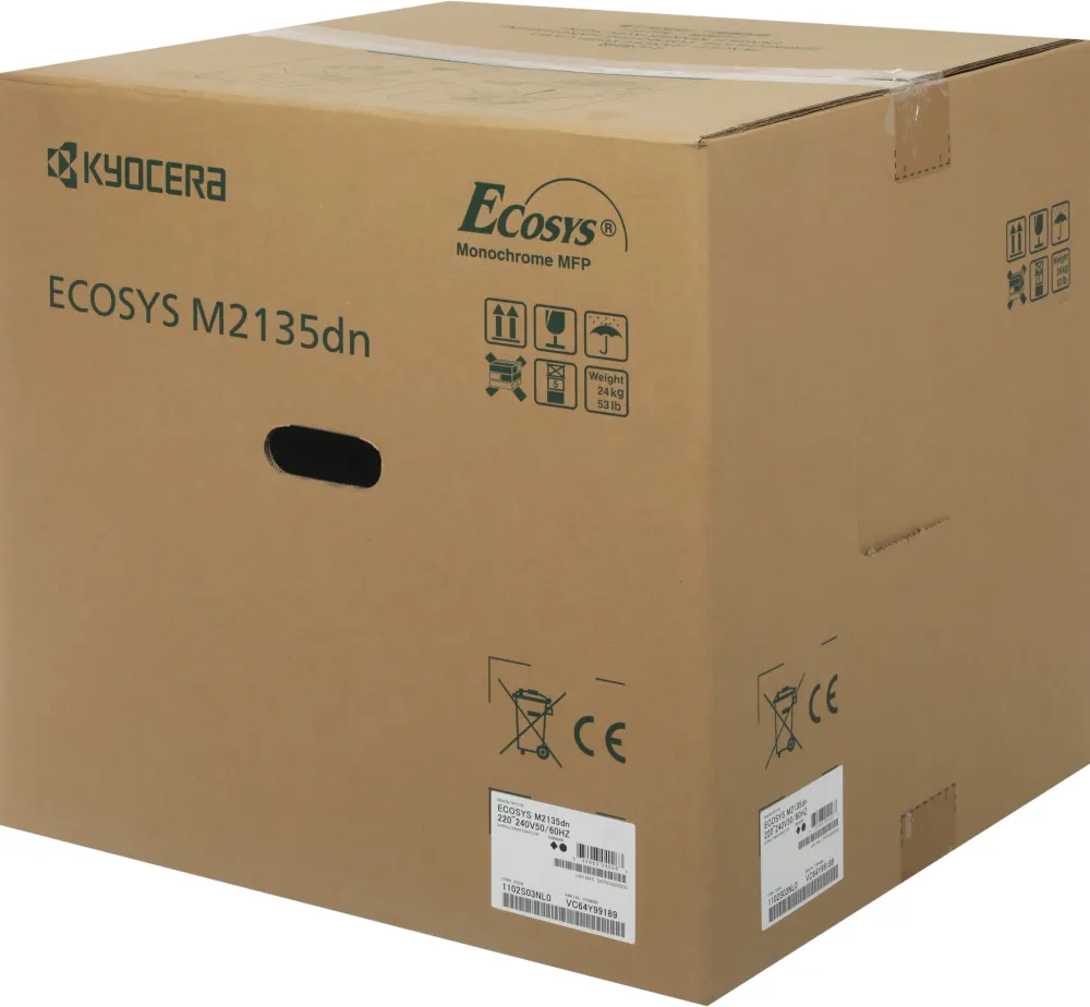 МФУ лазерный Kyocera Ecosys M2135DN (1102S03NL0/L1) A4 Duplex белый