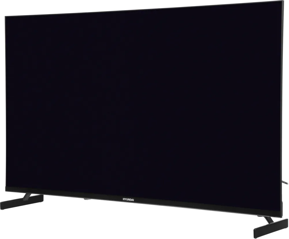 Телевизор LED Hyundai 43" H-LED43BU7011 Google TV Frameless Metal черный 4K Ultra HD 60Hz MEMC DVB-T DVB-T2 DVB-C DVB-S DVB-S2 USB WiFi Smart TV