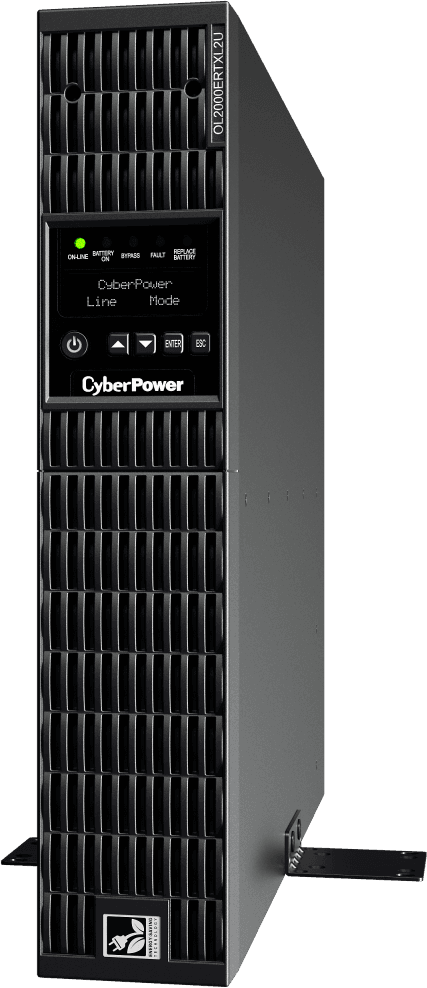 ИБП CyberPower OL2000ERTXL2U {Online, 2000VA/1800W USB/RS-232/Dry/EPO/SNMPslot/RJ11/45/ВБМ (8 С13, 1 C19) 9Ач х6}