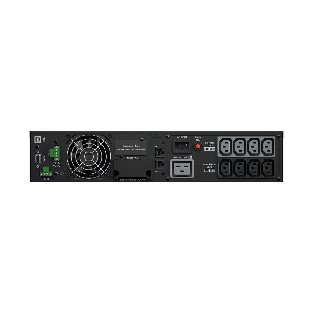 ИБП CyberPower OL2000ERTXL2U {Online, 2000VA/1800W USB/RS-232/Dry/EPO/SNMPslot/RJ11/45/ВБМ (8 С13, 1 C19) 9Ач х6}
