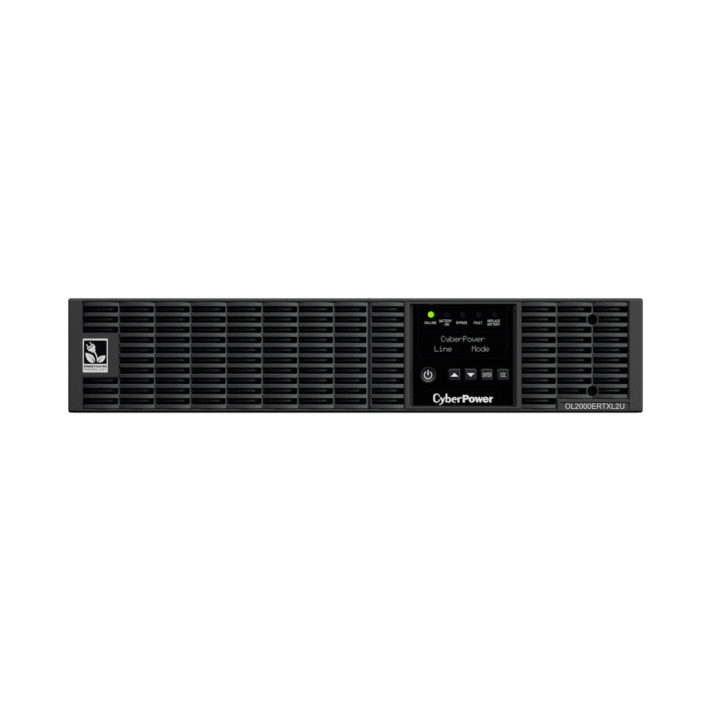 ИБП CyberPower OL2000ERTXL2U {Online, 2000VA/1800W USB/RS-232/Dry/EPO/SNMPslot/RJ11/45/ВБМ (8 С13, 1 C19) 9Ач х6}