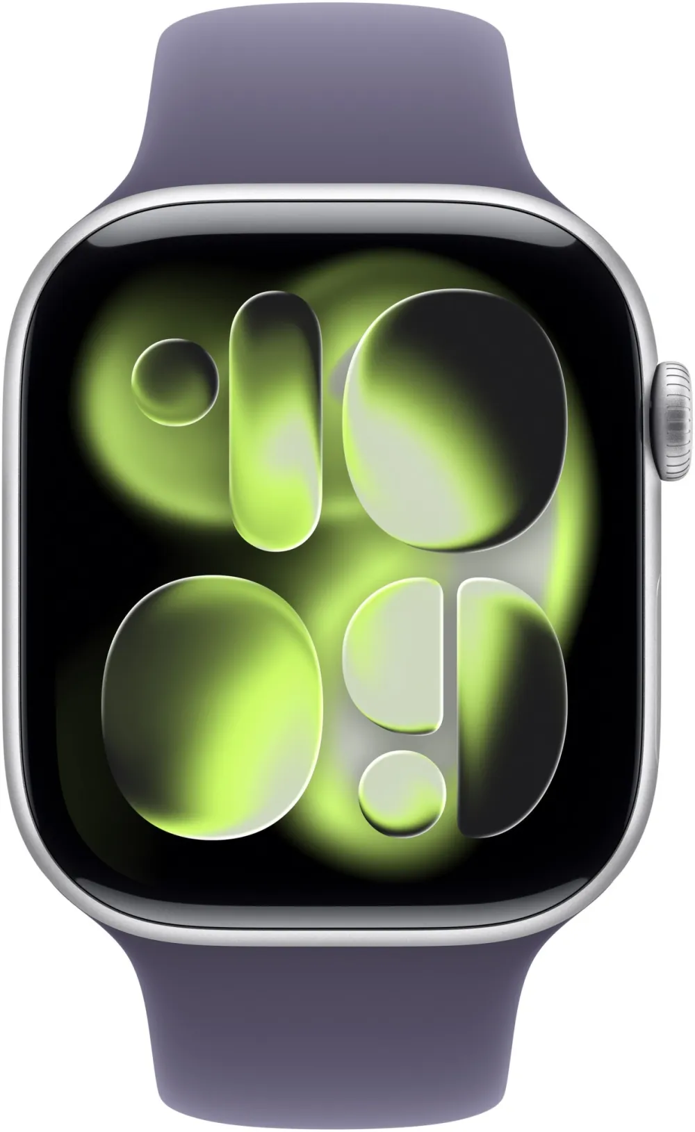 Смарт-часы Apple Watch Series 11 A3333 46мм корп.серебристый Sport Band рем.фиолетовый разм.брасл.:S/M (MEV94LW/A)