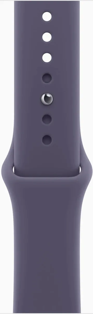 Смарт-часы Apple Watch Series 11 A3333 46мм корп.серебристый Sport Band рем.фиолетовый разм.брасл.:S/M (MEV94LW/A)