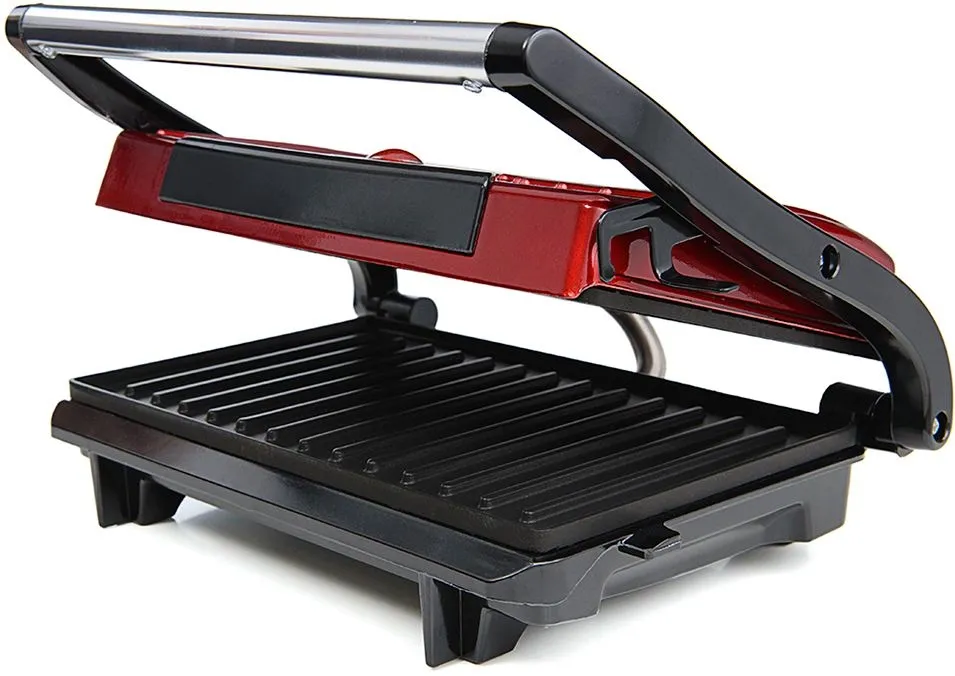 Сэндвичница Kitfort КТ-1609 Panini Maker 640Вт красный/черный