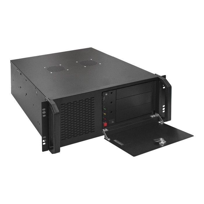 Exegate EX293566RUS Серверный корпус ExeGate Pro 4U480-06/4U4021S <RM 19", высота 4U, глубина 480, БП 1100ADS, USB>