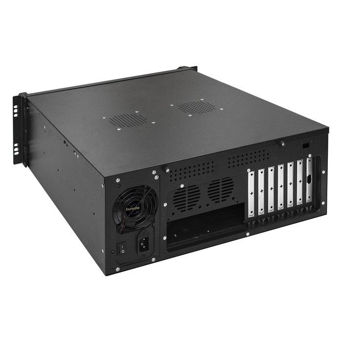 Exegate EX293566RUS Серверный корпус ExeGate Pro 4U480-06/4U4021S <RM 19", высота 4U, глубина 480, БП 1100ADS, USB>