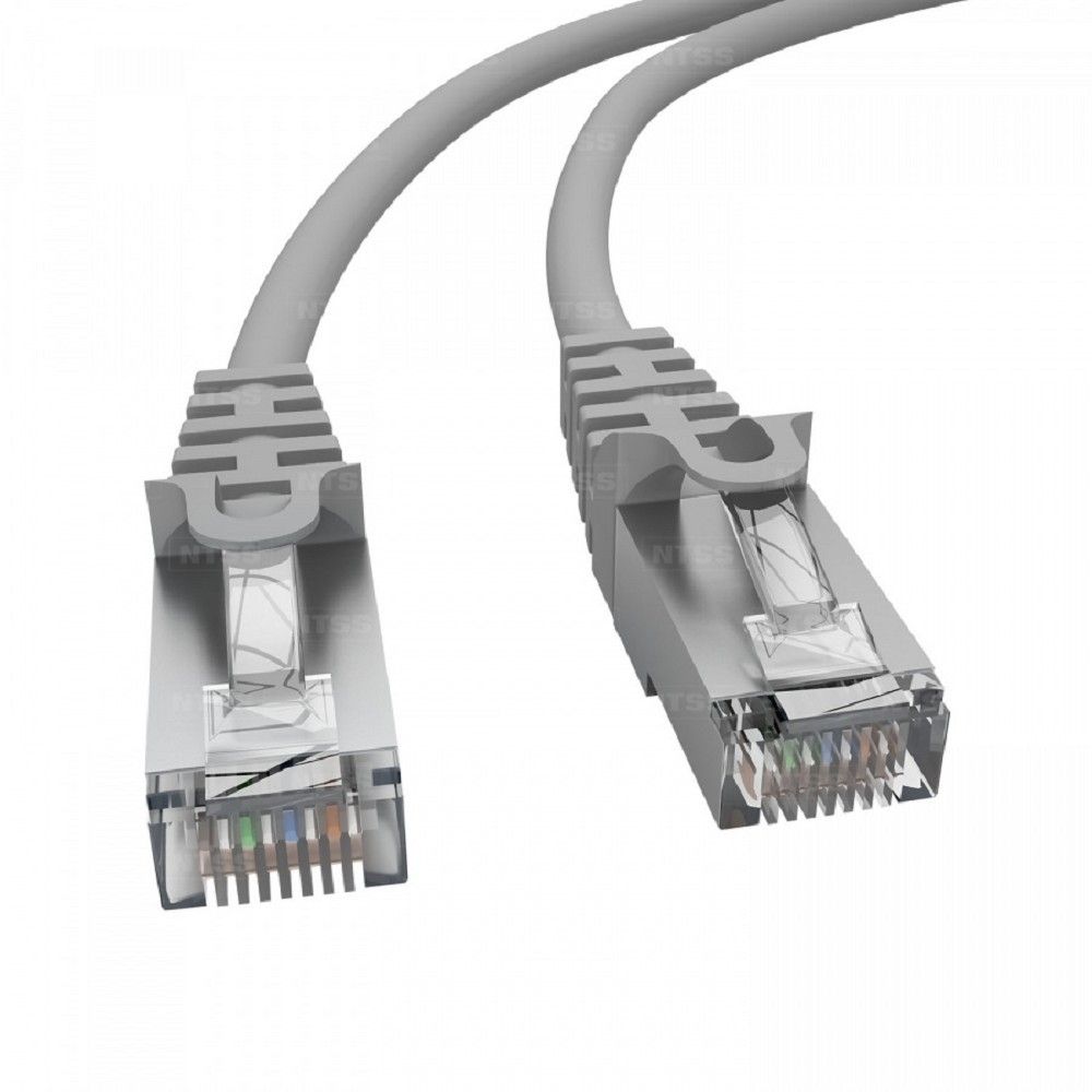NTSS Патч-корд NTSS PREMIUM 2xRJ45/8P8C, T568B FTP CAT6 LSZH 10 метров, серый NTSS-PC-PM-FTP-RJ45-6-10.0-LSZH-GY