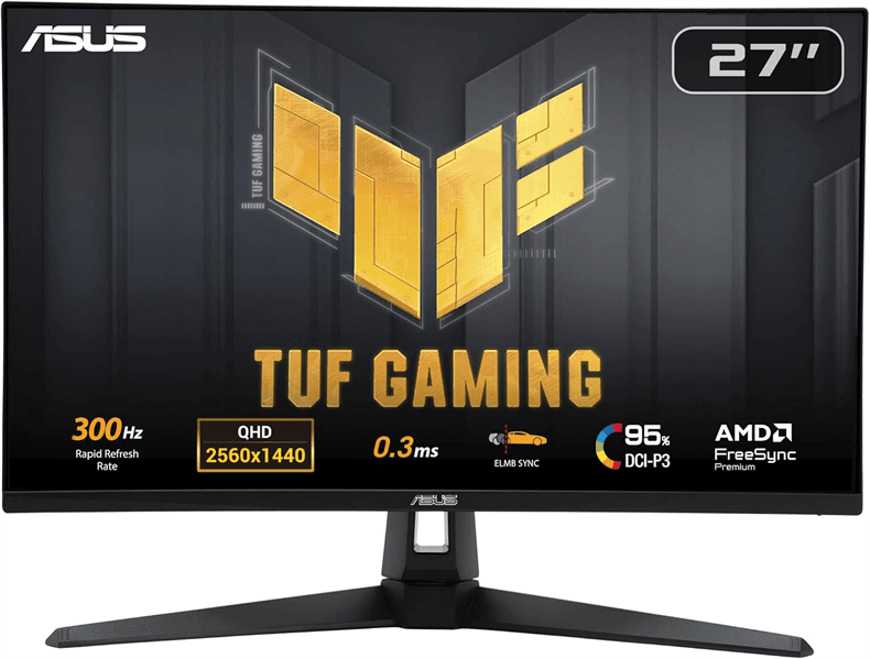 Монитор ASUS 27” TUF Gaming VG27AQM5A Fast IPS 2560x1440 0,3ms 300cd 300Hz HDMI*2 DP Black