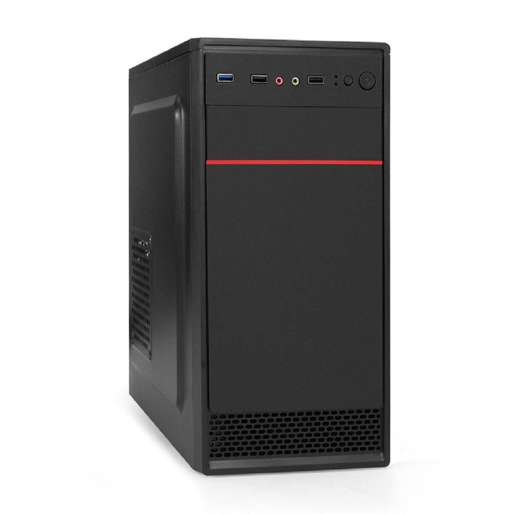 Exegate EX295158RUS Корпус Minitower ExeGate MA-401-XP500 (mATX, БП XP500 с вент. 12см, 2*USB+1*USB3.0, аудио, черный)