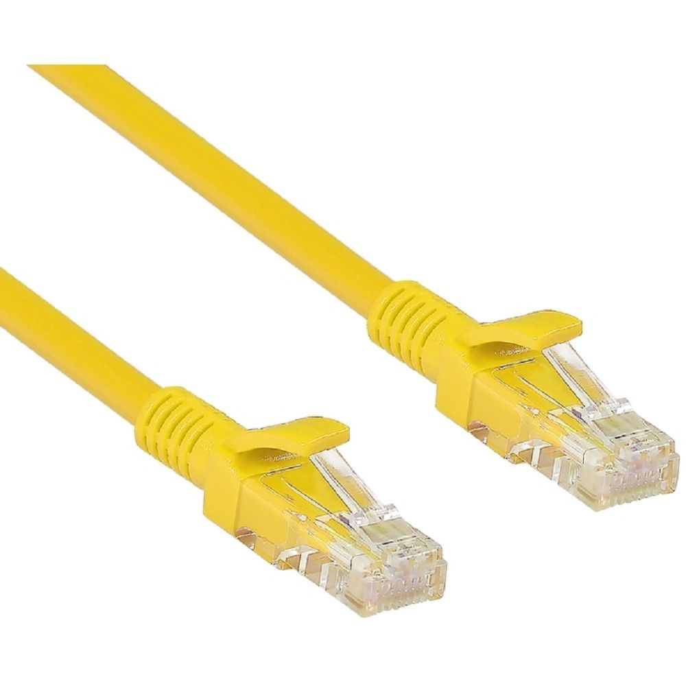 Exegate EX282021RUS Патч-корд UTP-RJ45-RJ45-C6-0,5M-YL, UTP, cat.6, 0,5м, желтый