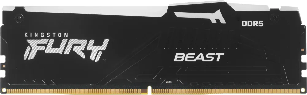 Память DDR5 2x16Gb 5600MHz Kingston KF556C40BBAK2-32 Fury Beast Black RGB RTL Gaming PC5-44800 CL40 DIMM 288-pin 1.25В single rank с радиатором Ret