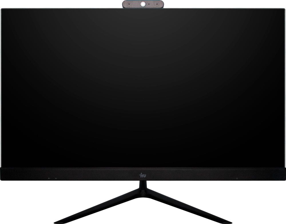 Моноблок IRU Агат 313 23.8" Full HD i3 10100 (3.6) 8Gb SSD512Gb UHDG 630 FreeDOS GbitEth WiFi BT 120W клавиатура мышь Cam черный 1920x1080