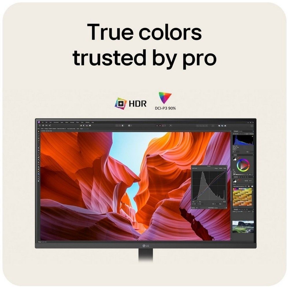 Монитор LG 31.5" 32U720A-B черный VA LED 16:9 HDMI M/M матовая HAS Piv 3000:1 250cd 178гр/178гр 3840x2160 60Hz DP 4K USB 8.1кг