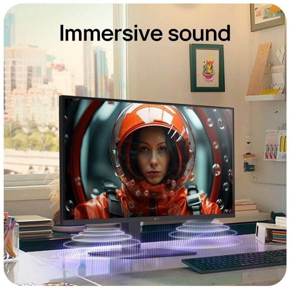 Монитор LG 31.5" 32U720A-B черный VA LED 16:9 HDMI M/M матовая HAS Piv 3000:1 250cd 178гр/178гр 3840x2160 60Hz DP 4K USB 8.1кг