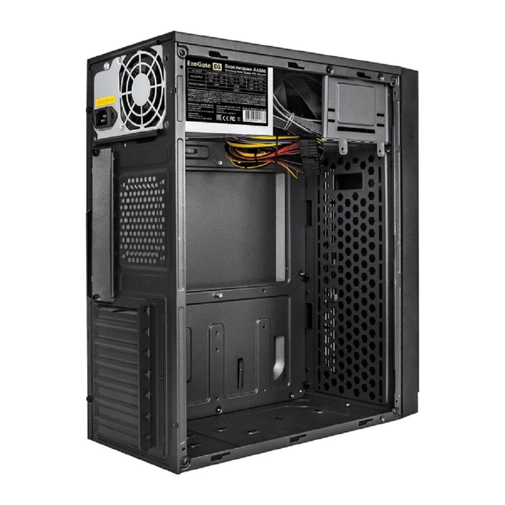 Exegate EX290190RUS Корпус Miditower ExeGate AA-442U2-AA500 (ATX, AA500 8 см, 1*USB+2*USB3.0, аудио, черный)