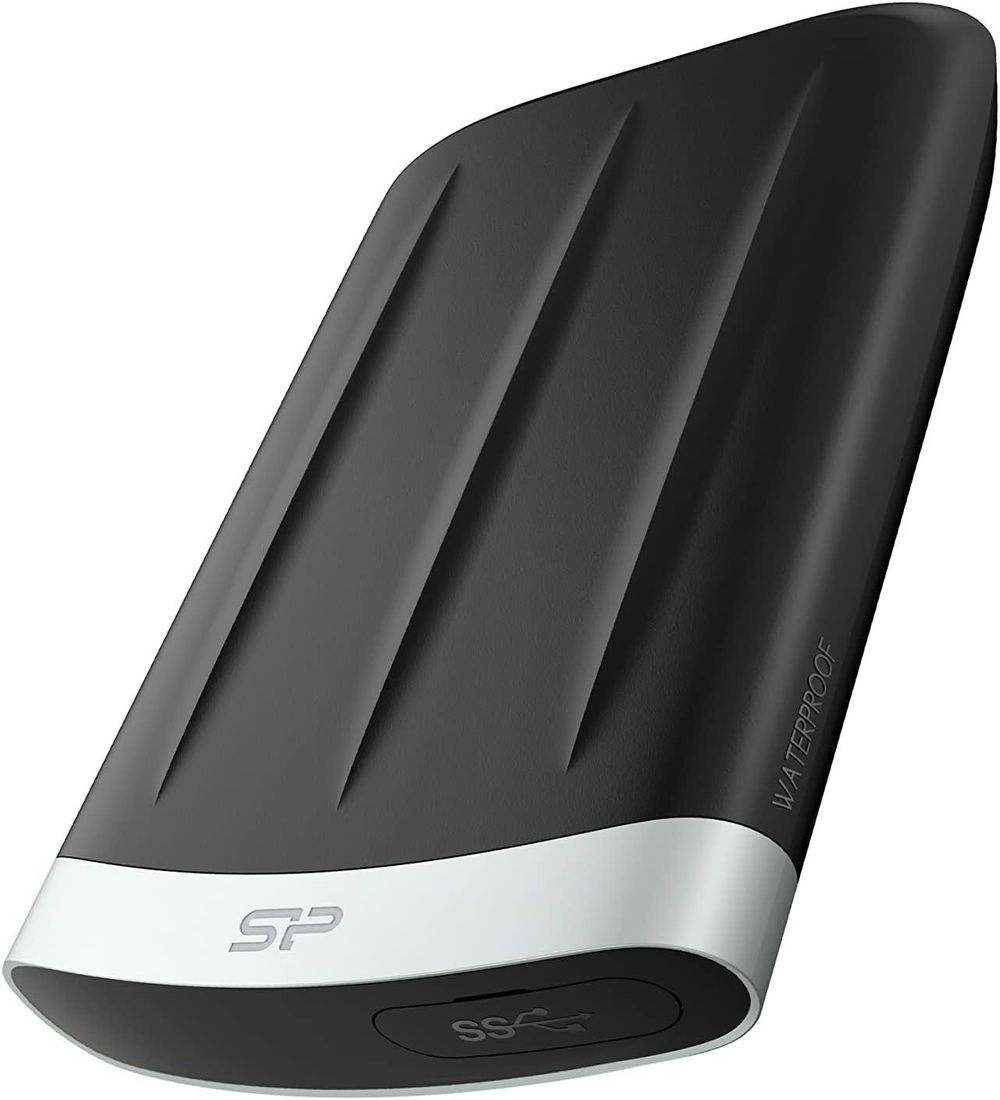 Жесткий диск Silicon Power USB3.0 2000GB SP020TBPHD65BS3G A65B Armor 1.8" черный