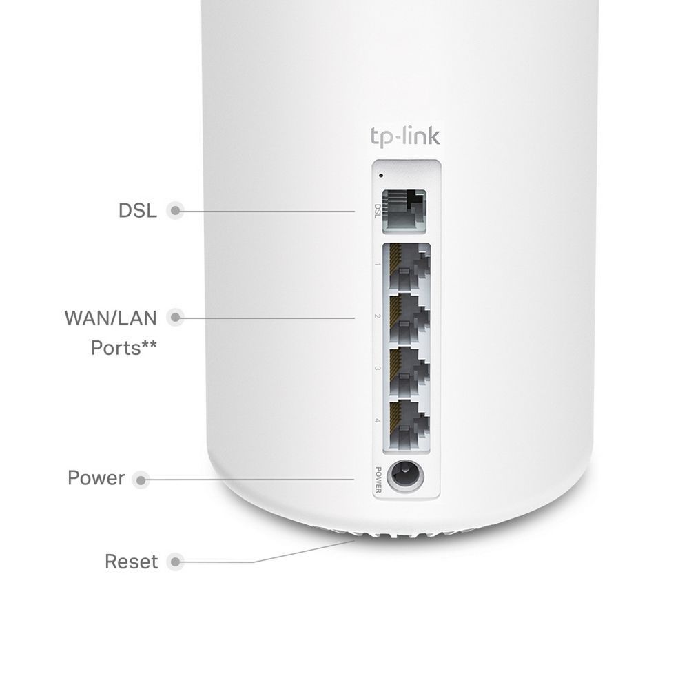 Точка доступа Wi-Fi TP-LINK Deco X20-DSL(1-pack) AX1800 Mesh Wi-Fi 6 модуль с модемом