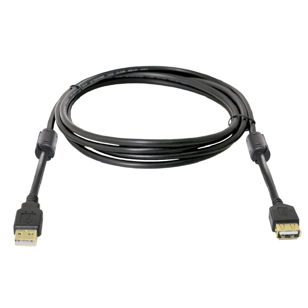 Defender PRO USB 2.0 кабель удлинительный 1.8м AM/AF , зол.конт, 2фер.фил. (87429)