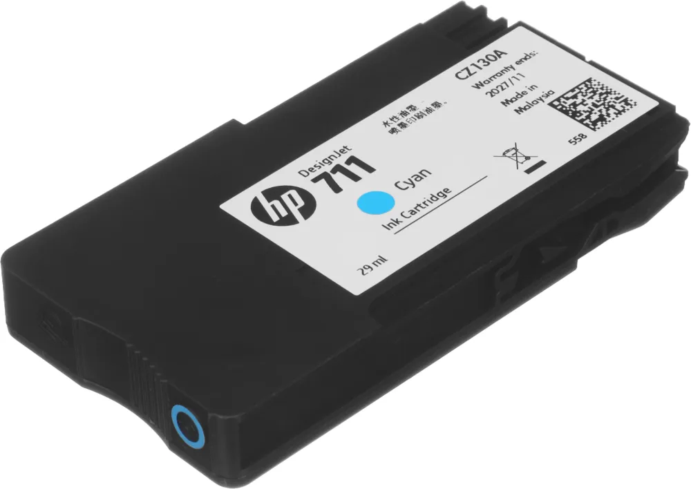 Картридж струйный HP 711 CZ134A голубой тройная упак. (29мл) для HP DJ T120/T520