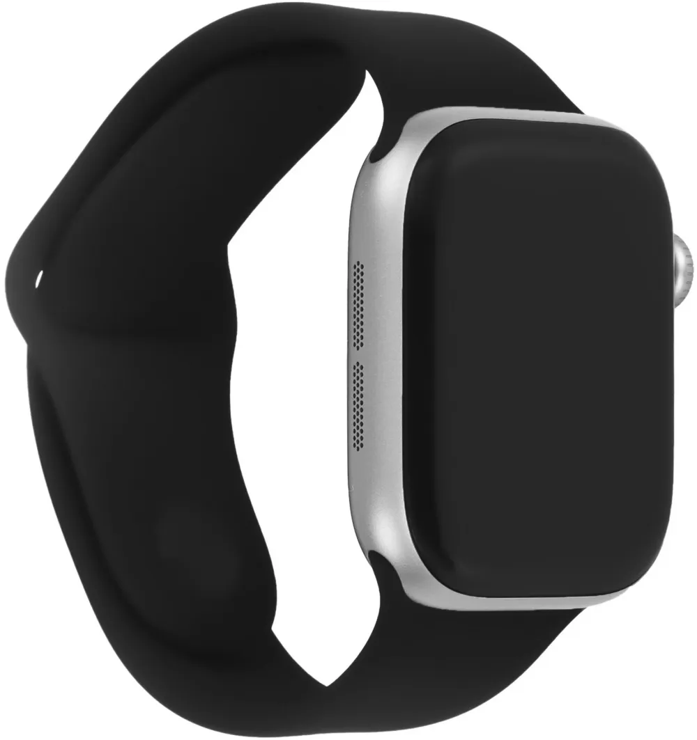 Смарт-часы Apple Watch Series 11 A3331 42мм OLED корп.серый космос Sport Band рем.черный разм.брасл.:M/L (MEQX4LW/A)