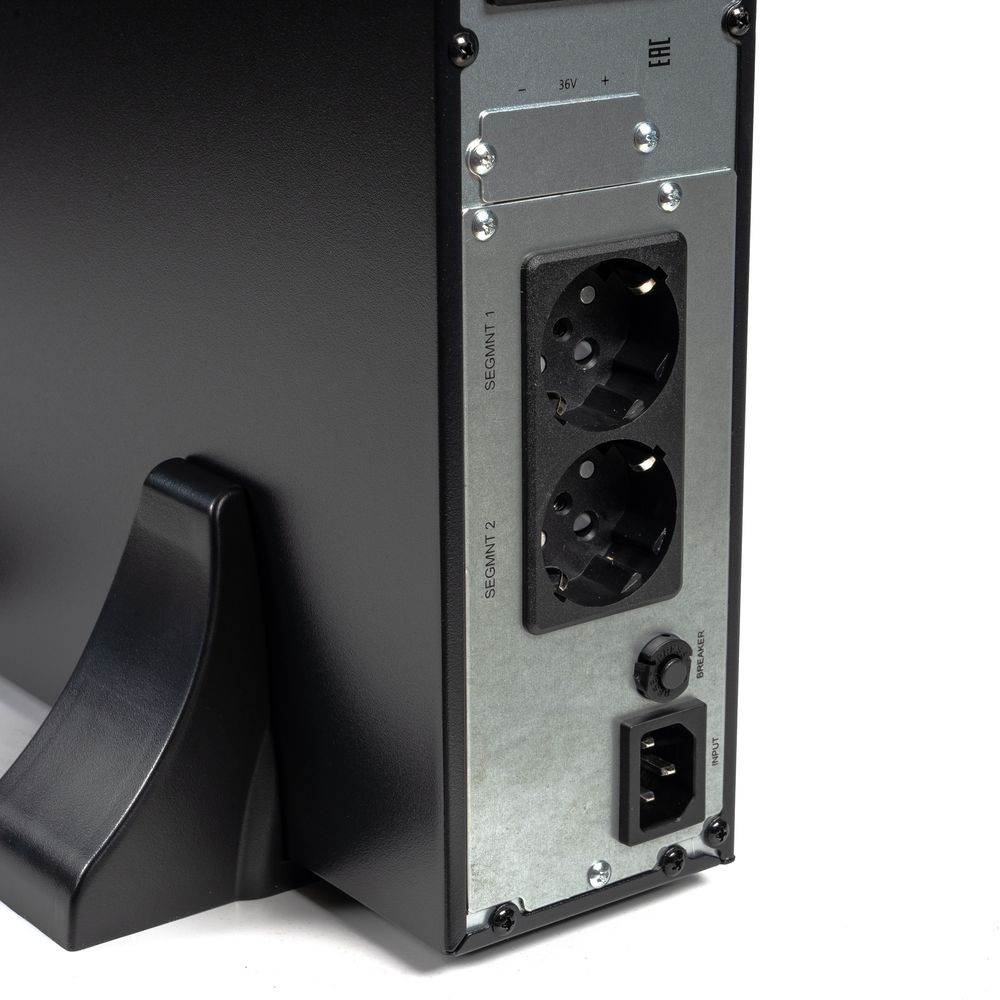 Источник бесперебойного питания (8764) SKAT-UPS 1500-RACK-ON-3X9 P3 - ИБП 1500 Вт, On-Line, синус, встр. АКБ 36В (3x9Ач), 2хSchuko