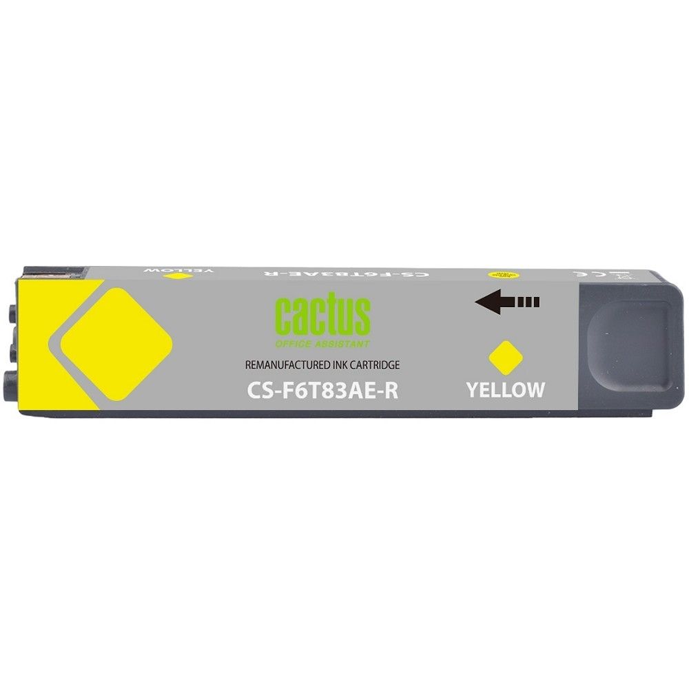 Картридж струйный Cactus CS-F6T83AE-R 973XL желтый (7000стр.) (120мл) для HP PageWide Pro 452dw/477dw с чипом