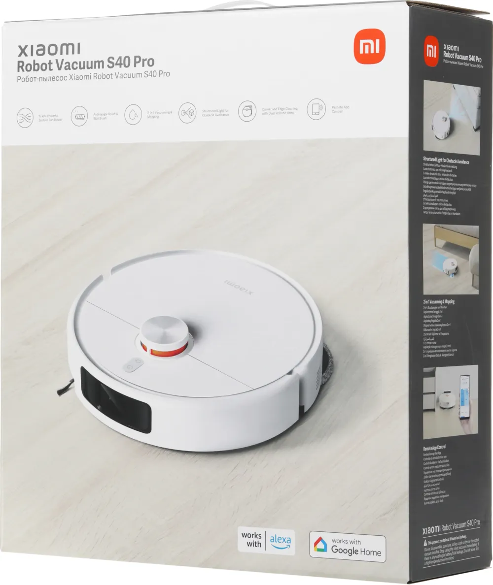 Робот-пылесос Xiaomi Robot Vacuum S40Pro EU