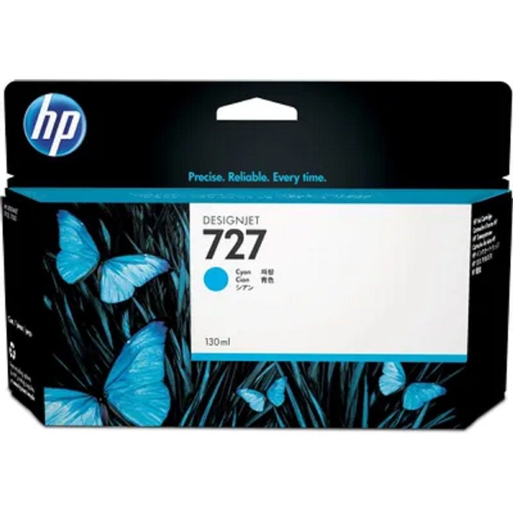 Картридж струйный HP 727 B3P19A голубой (130мл) для HP DJ T920/T1500