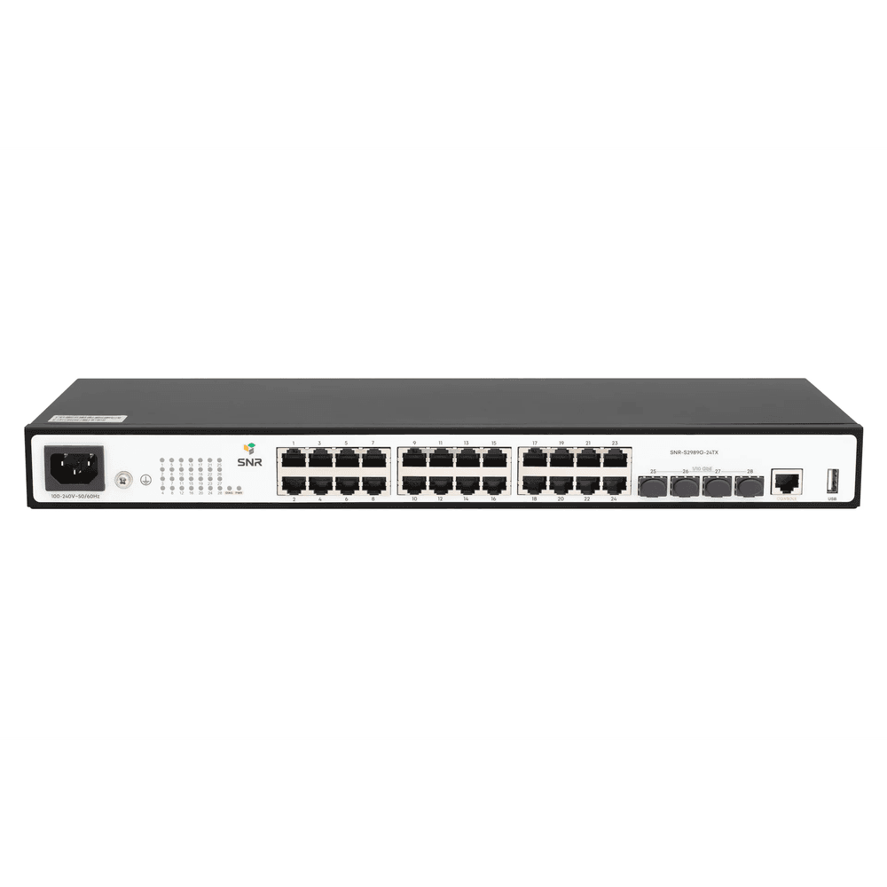 Коммутатор SNR SNR-S2989G-24TX (L2+) 24x1Гбит/с 4SFP+ управляемый