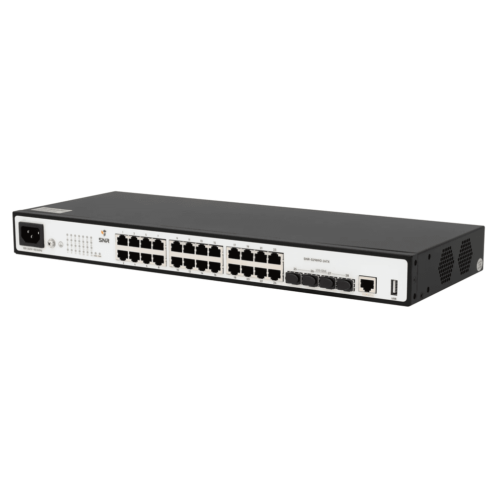 Коммутатор SNR SNR-S2989G-24TX (L2+) 24x1Гбит/с 4SFP+ управляемый