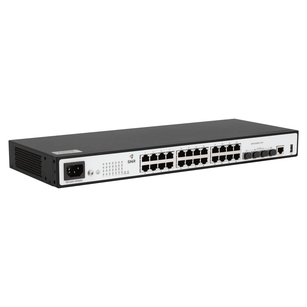Коммутатор SNR SNR-S2989G-24TX (L2+) 24x1Гбит/с 4SFP+ управляемый