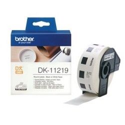 Картридж ленточный Brother DK11219 черный на белом 12 для Brother QL-5X0, QL-7X00, QL-8X0, QL-10X0, QL-1X10