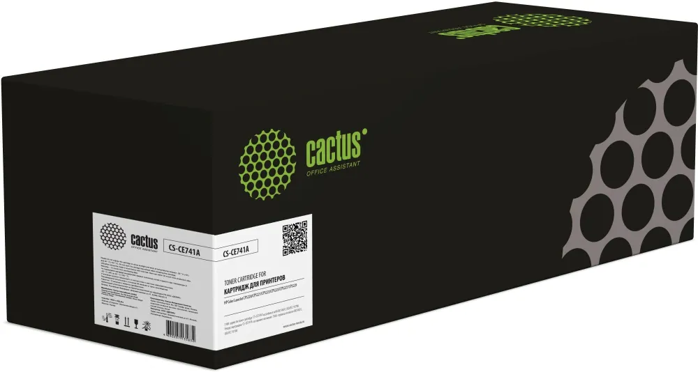 Картридж лазерный Cactus CS-CE741A CE741A голубой (7300стр.) для HP CLJ CP5220/CP5221/CP5223/CP5225/CP5227/CP5229