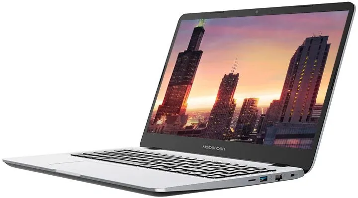 Ноутбук Maibenben M545 Ryzen 5 4500U 8Gb SSD512Gb AMD Radeon Graphics 15.6" IPS FHD (1920x1080) Linux silver WiFi BT Cam 4440mAh (M5451SB0LSRE0)