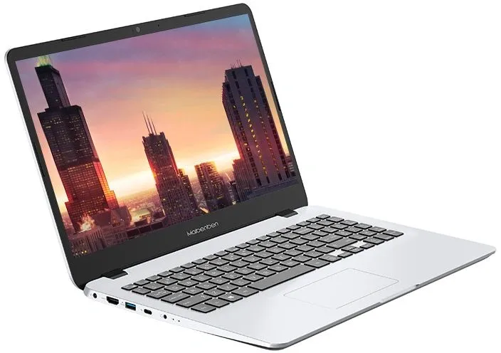 Ноутбук Maibenben M545 Ryzen 5 4500U 8Gb SSD512Gb AMD Radeon Graphics 15.6" IPS FHD (1920x1080) Linux silver WiFi BT Cam 4440mAh (M5451SB0LSRE0)