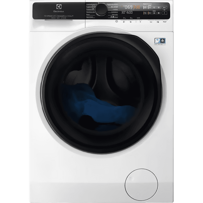Стиральная машина ELECTROLUX/ 85x60x57.6, фронтальная загрузка, 9 кг, сушка 5 кг, отжим 1600 об/мин, большой цифровой ЖК дисплей, инверторный двигатель,панель управления на английском языке